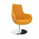 Artikelbild 1 für fm Besuchersessel Pirum orange chrome Stoff 71,0 x 71,0 x 108,5 cm, 1 St., Artikelnummer 447898