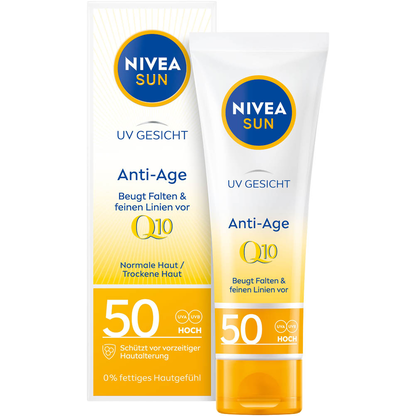 Artikelbild für NIVEA SUN UV GESICHT Anti-Age Q10 Sonnencreme 50 ml, Artikelnummer 577716