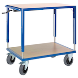 Artikelbild 1 für Rollcart Tischwagen höhenverstellbar 06-7557 blau 116,0 x 70,0 x 98,0 - 128,0 cm, Artikelnummer 756987