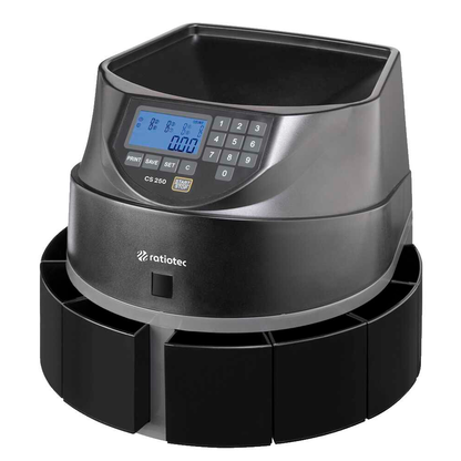 Artikelbild 5 für ratiotec Münzzähl- und Sortiermaschine CS 250, 1 St., Artikelnummer 394318