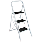 Artikelbild 1 für SZ Metall Klapptritt weiß 3 Stufen, H: 105,0 cm, Artikelnummer 421216