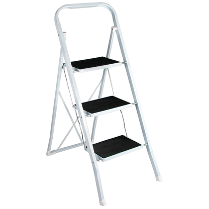 Artikelbild für SZ Metall Klapptritt weiß 3 Stufen, H: 105,0 cm, Artikelnummer 421216