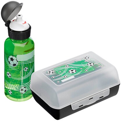 Artikelbild für emsa Kinder Trinkflasche & Lunchbox Fußball transparent, 1 Set, Artikelnummer 171441