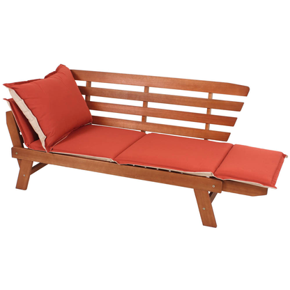 Artikelbild 6 für Garden Pleasure Gartenbank FORTUNA 985137 braun Holz 192,0 cm, Artikelnummer 379402