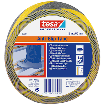 Artikelbild 2 für tesa Anti-Rutsch-Band gelb, schwarz 50,0 mm x 15,0 m, Artikelnummer 429072