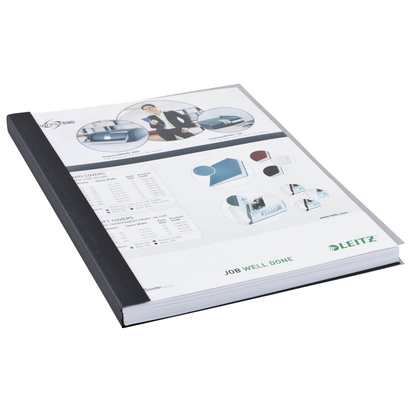 Artikelbild 2 für LEITZ Buchbindemappen schwarz Softcover für 15 - 35 Blatt DIN A4, 10 St., Artikelnummer 955625