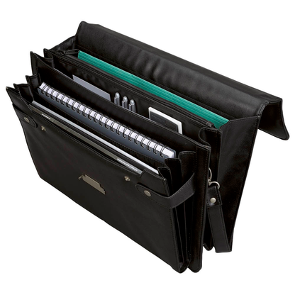 Artikelbild 2 für Alassio Aktentasche CANTANA Lederimitat schwarz 92434, Artikelnummer 143420