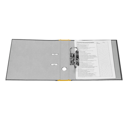 Artikelbild 5 für LEITZ 1050 Ordner gelb marmoriert Karton 5,2 cm DIN A4, 1 St., Artikelnummer 652446
