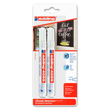 Artikelbild 1 für edding 4095 Kreidemarker weiß 2,0 - 3,0 mm, 2 St., Artikelnummer 146727
