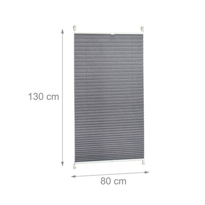 Artikelbild 3 für relaxdays Plissee grau 80,0 x 130,0 cm, Artikelnummer 363802