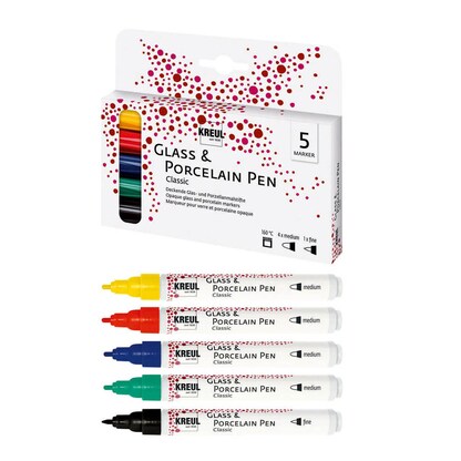 Artikelbild für KREUL Classic Porzellanstifte farbsortiert 2,0 - 4,0 mm, 5 St., Artikelnummer 512710