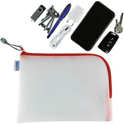 Artikelbild 5 für HERMA Reißverschlussbeutel DIN A5 transparent/rot, 1 St., Artikelnummer 555092