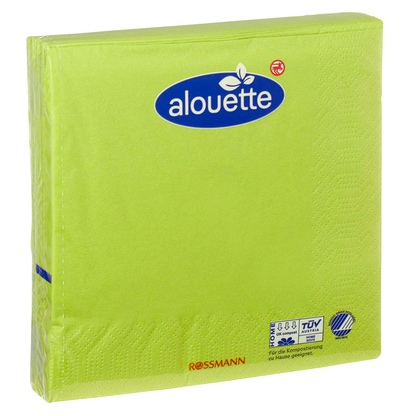 Artikelbild für alouette Servietten grün 3-lagig 33,0 x 33,0 cm, 30 St., Artikelnummer 559961