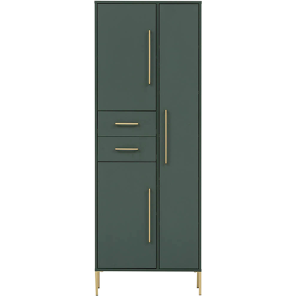 Artikelbild 6 für MÖBELPARTNER Garderobenschrank Kent, 701758 dunkelgrün 7 Fachböden 67,1 x 33,1 x 184,3 cm, Artikelnummer 785594