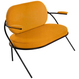 Artikelbild 1 für meet powered by PAPERFLOW 2-Sitzer Sofa SATURNE safran schwarz Kunstleder 118,0 x 73,0 x 88,0 cm, 1 St., Artikelnummer 231179