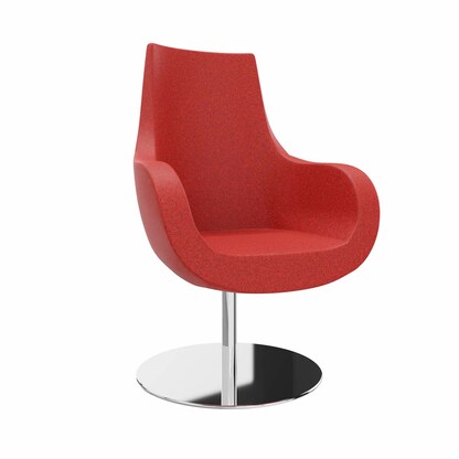Artikelbild für fm Besuchersessel Pirum rot chrome Stoff 71,0 x 71,0 x 108,5 cm, 1 St., Artikelnummer 448066