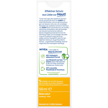 Artikelbild 5 für NIVEA SUN UV GESICHT Anti-Age Q10 Sonnencreme 50 ml, Artikelnummer 577716