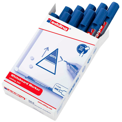 Artikelbild für edding 363 Whiteboard-Marker blau 1,0 - 5,0 mm, 10 St., Artikelnummer 269383