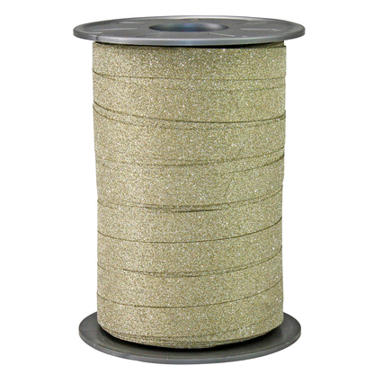 Artikelbild 2 für PRÄSENT Geschenkband POLY GLITTER Glitter gold 10,0 mm x 100,0 m, Artikelnummer 384065
