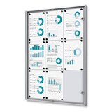 Artikelbild 1 für Showdown® Displays Schaukasten Economy XS B1 silber 9x DIN A4 71,1 x 2,6 x 96,3 cm, 1 St., Artikelnummer 618773