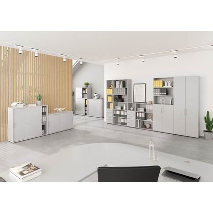 Artikelbild 5 für HAMMERBACHER Aktenregal 924RE lichtgrau 40,0 x 40,0 x 74,8 cm, 1 St., Artikelnummer 993352