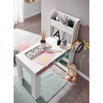 Artikelbild 5 für WOHNLING Kinderschreibtisch weiß rechteckig, Freiform weiß 90,0 x 50,0 cm, Artikelnummer 908683