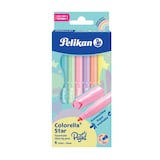 Artikelbild 1 für Pelikan Colorella Star C302 PASTELL Filzstifte farbsortiert, 6 St., Artikelnummer 928984