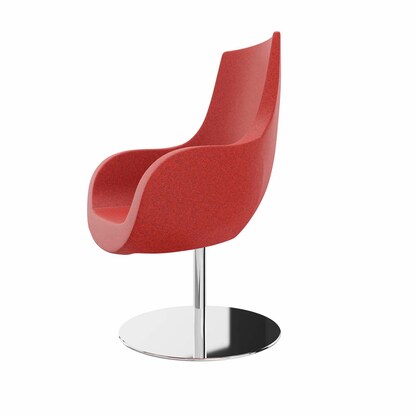 Artikelbild 2 für fm Besuchersessel Pirum rot chrome Stoff 71,0 x 71,0 x 108,5 cm, 1 St., Artikelnummer 448066