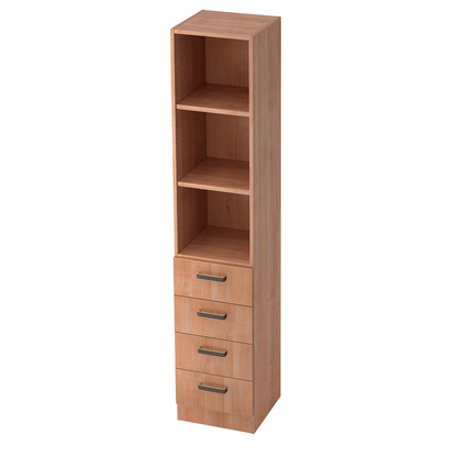 Artikelbild für HAMMERBACHER Regalschrank Savona, V7600/N/N/SG nussbaum 40,6 x 42,0 x 200,4 cm, 1 St., Artikelnummer 971432