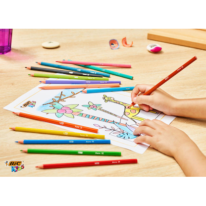 Artikelbild 2 für BIC Kids Tropicolor Buntstifte farbsortiert, 12 St., Artikelnummer 700292