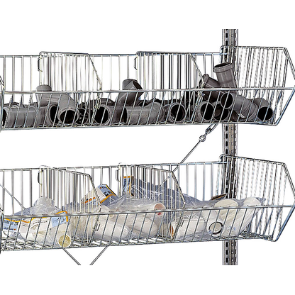 Artikelbild 2 für SCHULTE Drahtkorb-Schwerlastregal 13672 silber, verzinkt 100,0 x 50,0 x 200,0 cm, Artikelnummer 855135