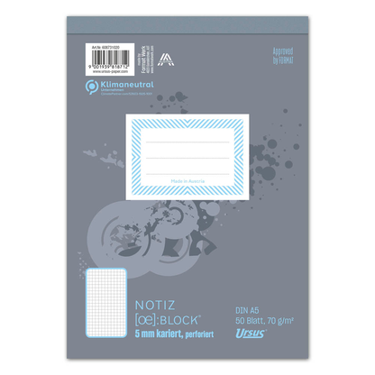 Artikelbild für Ursus Briefblöcke DIN A5 kariert, 10 Blöcke, Artikelnummer 269407