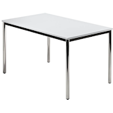 Artikelbild 1 für HAMMERBACHER Konferenztisch VDR12 lichtgrau rechteckig, Rundrohr chrom, 120,0 x 80,0 x 72,0 cm, Artikelnummer 832113