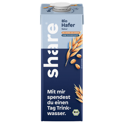 Artikelbild 2 für share Bio-Haferdrink 8x 1,0 l, Artikelnummer 742949