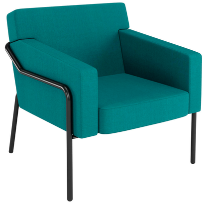 Artikelbild für medso powered by PAPERFLOW Sessel MEDSO L blau schwarz Stoff 75,0 x 74,3 x 73,6 cm, 1 St., Artikelnummer 522587