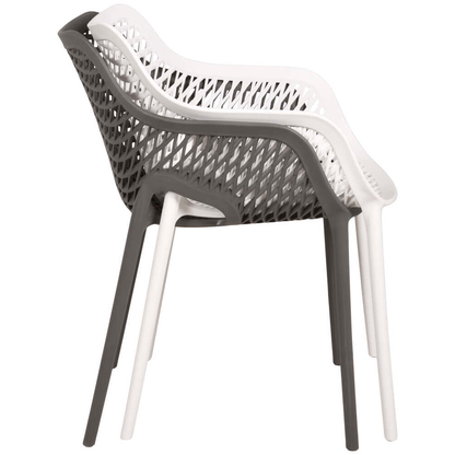 Artikelbild 5 für Garden Pleasure Gartenstühle mit Armlehnen LAURIA anthrazit, 2 St., Artikelnummer 796357