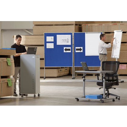 Artikelbild 4 für rocada höhenverstellbarer Schreibtisch alugrau rechteckig, T-Fuß-Gestell alu 80,0 x 60,0 cm, Artikelnummer 585923