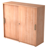 Artikelbild 1 für HAMMERBACHER Schiebetürenschrank 1753S, V1753S/N/N/SG nussbaum 2 Fachböden 120,0 x 40,0 x 110,0 cm, Artikelnummer 859999