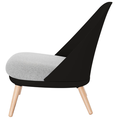 Artikelbild 3 für meet powered by PAPERFLOW Sessel COCOON schwarz buche Kunststoff 70,0 x 65,5 x 75,5 cm, 1 St., Artikelnummer 139711