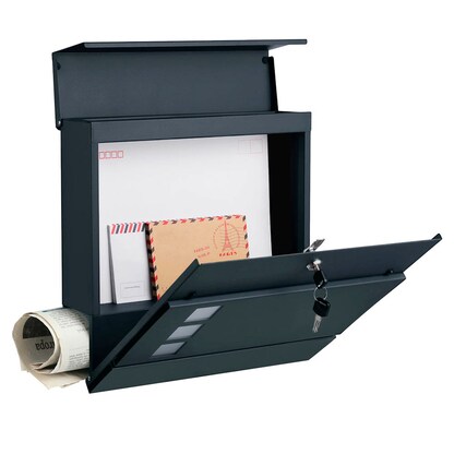 Artikelbild 3 für SONGMICS Briefkasten GMB052G01 anthrazit, Artikelnummer 439249