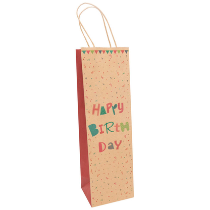Artikelbild 2 für Idena Geschenktüte für Flaschen Geburstag Motiv 10,0 x 39,0 cm, 1 St., Artikelnummer 677276
