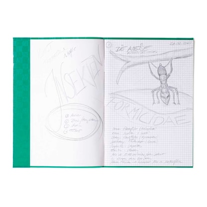 Artikelbild 2 für HERMA Heftumschlag mit Baststruktur dunkelgrün Kunststoff DIN A4, Artikelnummer 547998