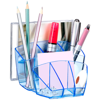Artikelbild für cep Stiftehalter Ice Blue blau-transparent Polystyrol 6 Fächer 14,3 x 15,8 x 9,3 cm, Artikelnummer 403253
