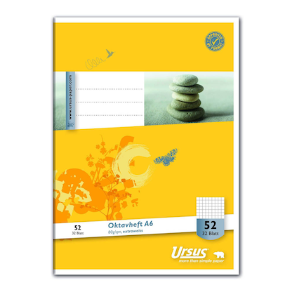 Artikelbild für Ursus Schulhefte Lineatur 52 kariert DIN A6 ohne Rand, 32 Blatt, 10 St., Artikelnummer 816715
