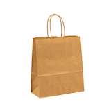 Artikelbild 1 für VP Papier-Tragetaschen Toptwist braun 19,0 x 21,0 cm, 50 St., Artikelnummer 910202