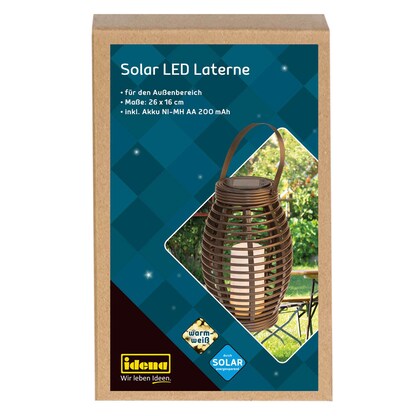 Artikelbild 3 für Idena Laterne LED Solarleuchte bronze, 1 St., Artikelnummer 698892