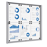 Artikelbild 1 für Showdown® Displays Schaukasten Economy XS silber 6x DIN A4 71,1 x 2,6 x 65,5 cm, 1 St., Artikelnummer 569855