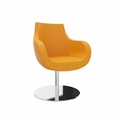 Artikelbild 1 für fm Besuchersessel Pirum orange chrom Stoff 71,0 x 71,0 x 93,0 cm, 1 St., Artikelnummer 448078