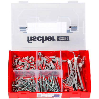 Artikelbild 2 für fischer FixTainer - DuoPower/DuoTec + S 2K 539868 Dübel- und Schrauben-Sortiment, 200-teilig, Artikelnummer 627154