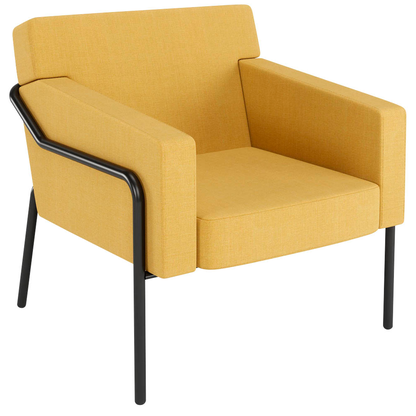 Artikelbild für medso powered by PAPERFLOW Sessel MEDSO L gelb schwarz Stoff 75,0 x 74,3 x 73,6 cm, 1 St., Artikelnummer 522849